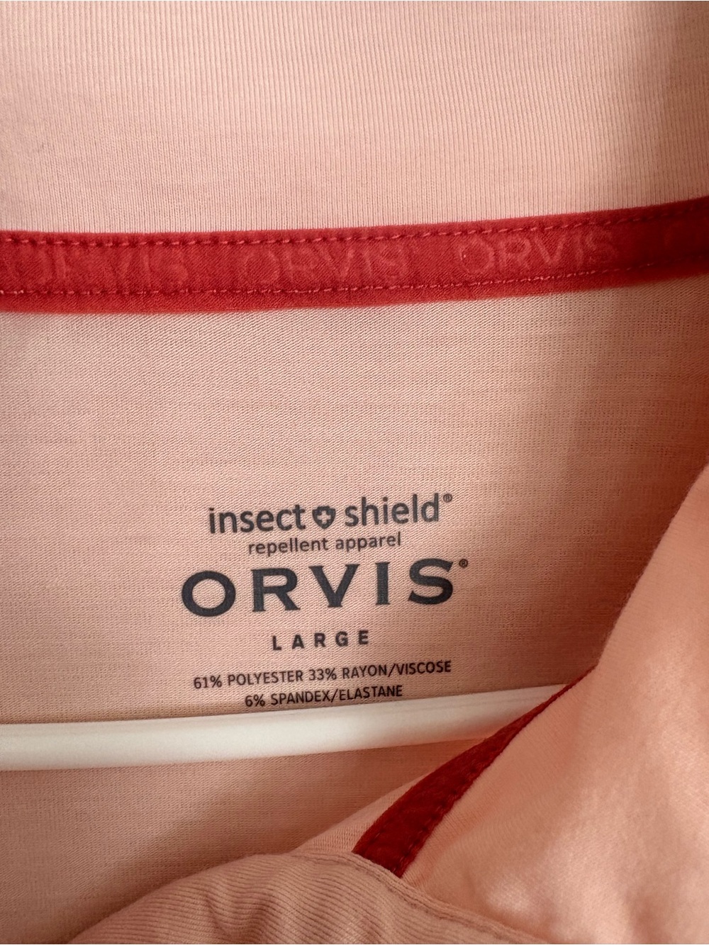 Orvis Pink Long-Sleeve Performance Shirt - Picture 4 of 8